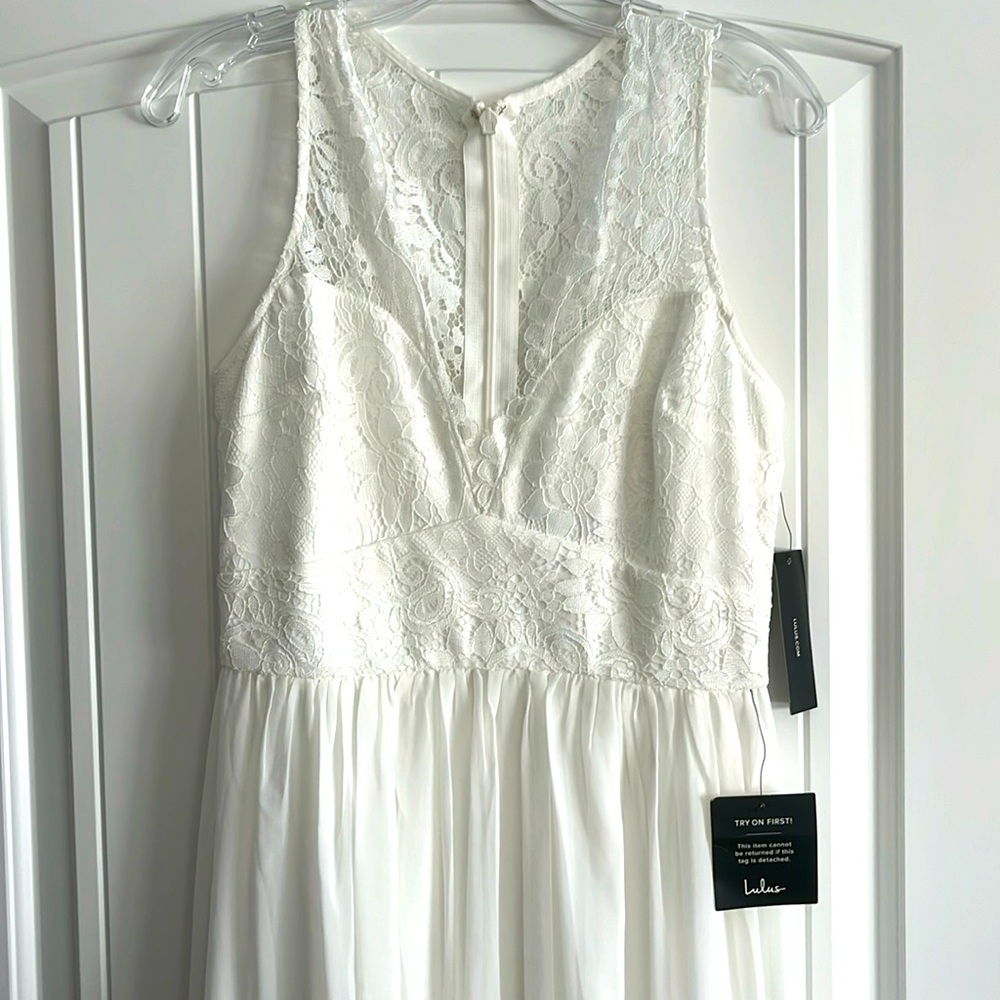 Lulu's White Maxi Dress